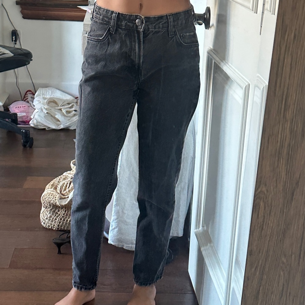 Bershka Black Straight Leg Jean